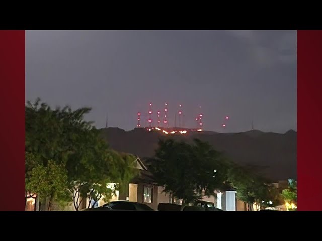 Fire in Arizona's South Mountain